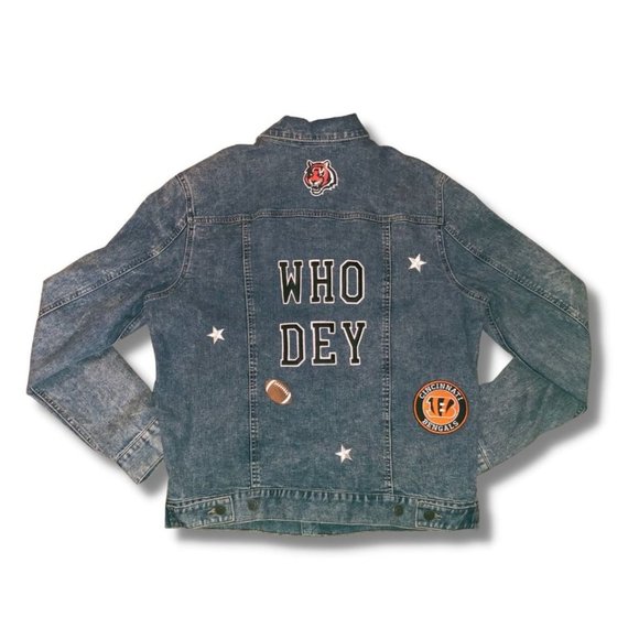 Jackets & Blazers - Cincinnati Bengals Denim Jacket Who Day